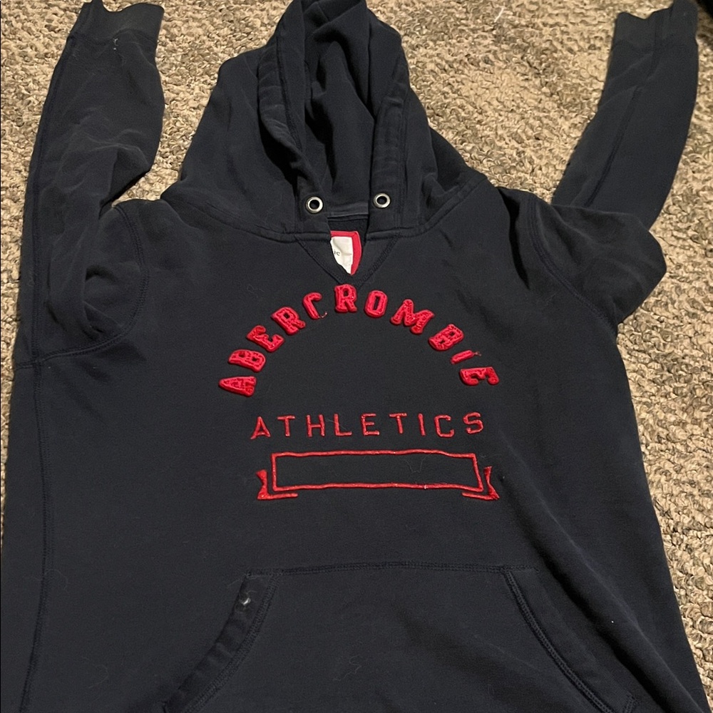 Abercrombie & Fitch Black and Red Hoodie